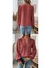 Autumn/Winter V-Neck Lace Long Sleeve Casual Solid Color Women's Top
