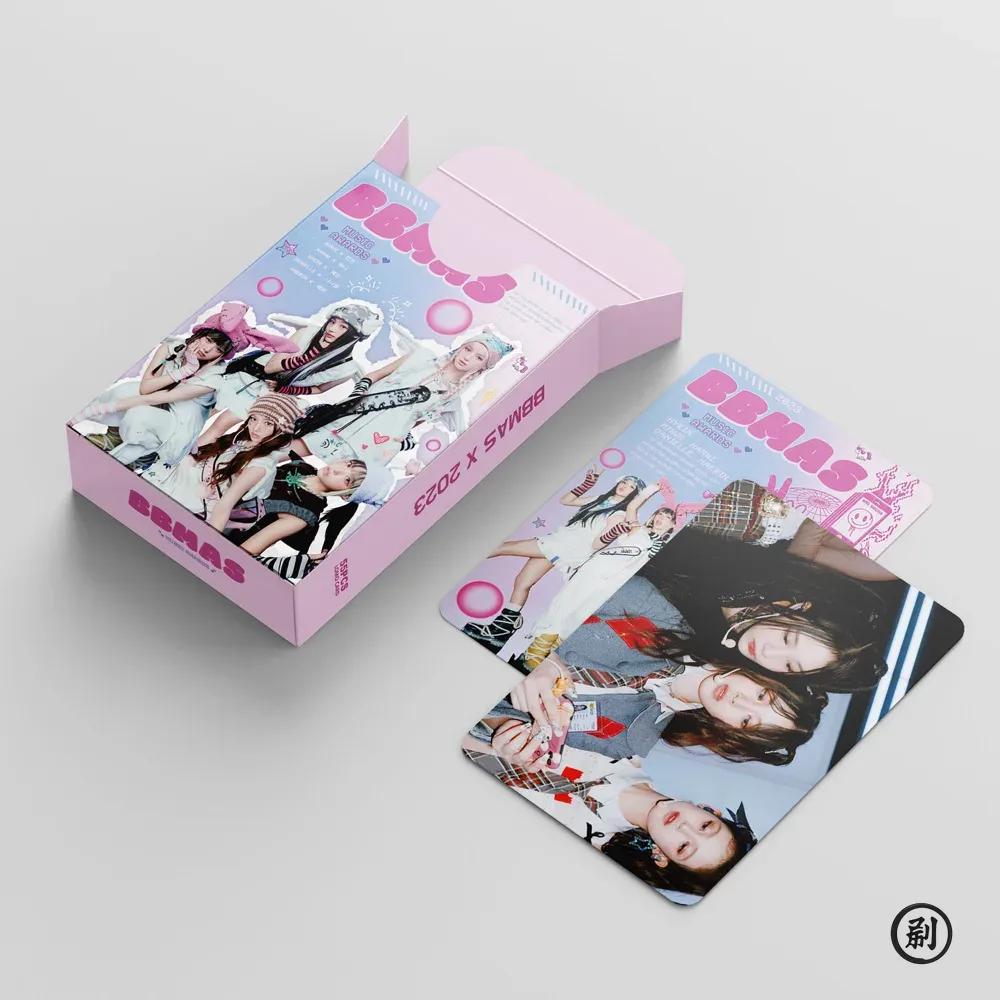 55 buc. Grup de fete Idol Album Nou Bunnies Club Fotocarte Imprimată HD MINJI Hanni DanieIIe Hyein Haerin Carduri Lomo Cadouri pentru Fani