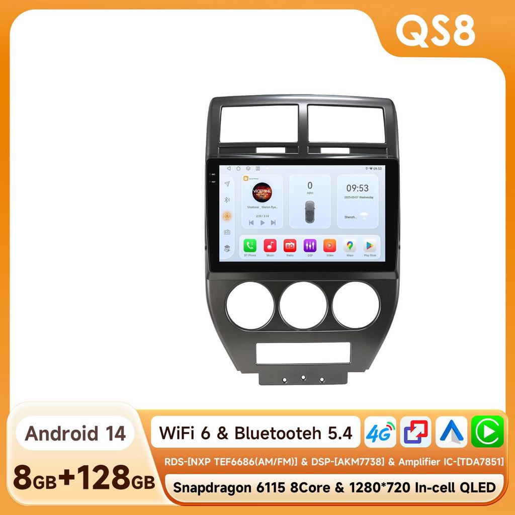 2007-2009 Jeep Compass Android GPS Navigator with Large Screen