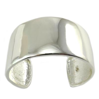 [Q7628] - Silver 'Cléopatra' Designer Bracelet - 62 Mm 30 Mm