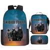 Fast Delivery Skibidi Toilet Backpack Cross-border Fashion Backpack Retro Schoolbag Cartoon Backpack Three-piece Set