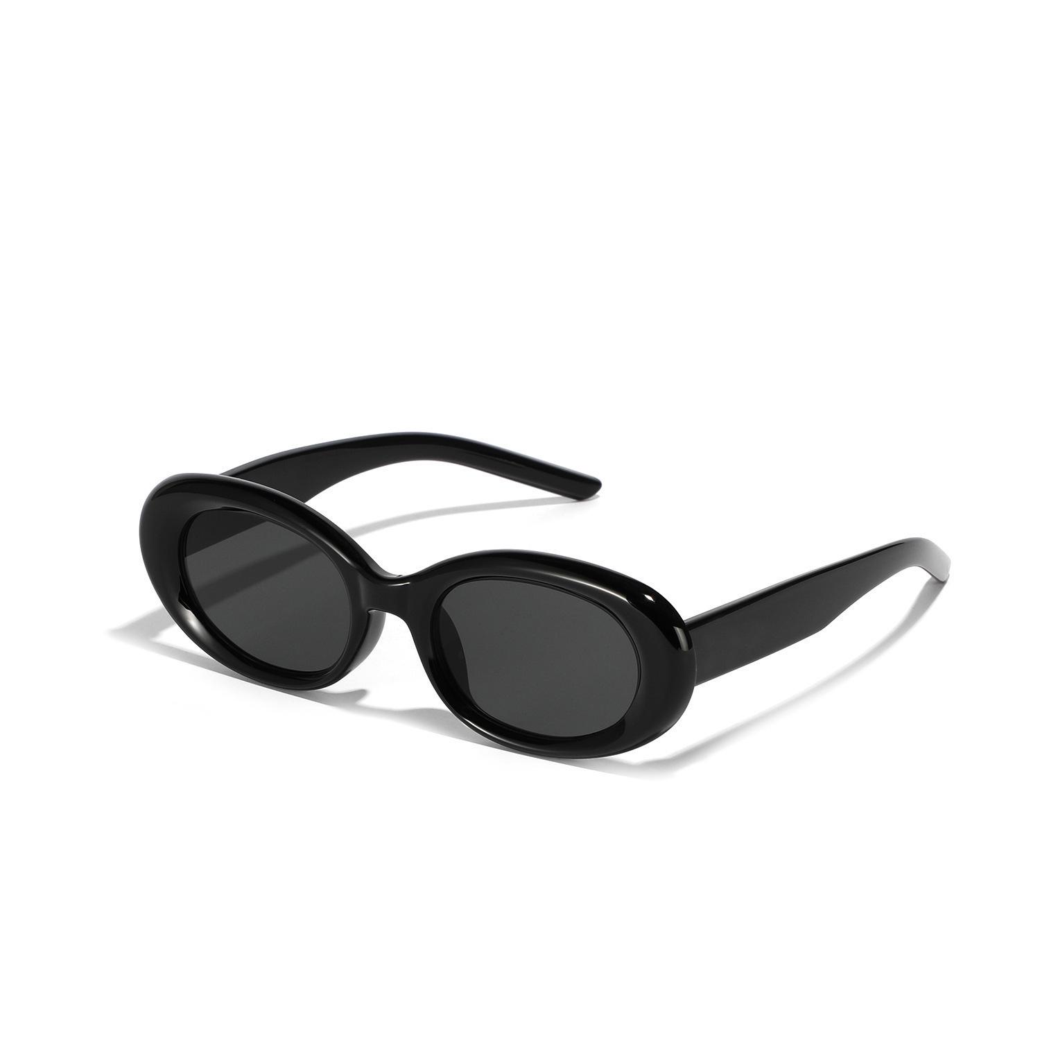 Women s Retro Cat Eye Spicy Girl Sunglasses: Street Style UV Protection, Douyin Live чёрный