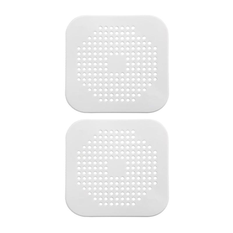 2Pcs Kitchen Sink Drain Protector with Suction Cup Shower Drain Hair Catcher Sink Strainer for Kitchen Bathroom Bathtub Basin