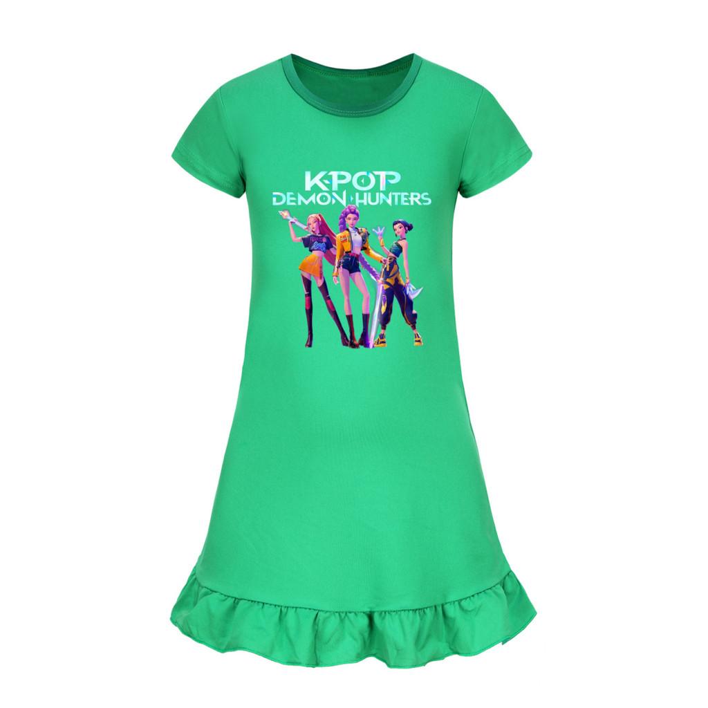 4993 Kids Girls Mira Zoey Rumi Printed Ruffle Short Sleeves Casual Dress