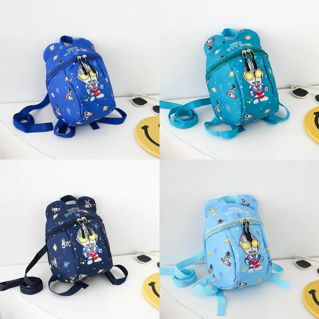 Childrens Cartoon Ultraman Backpack With Breathable Nylon Material For Kindergarten Kids