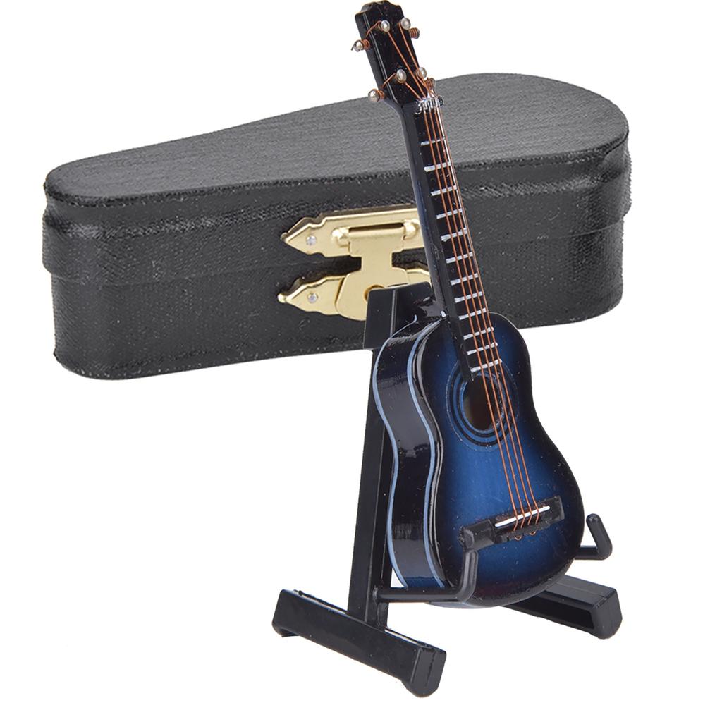 Miniature Classical Guitar Model Mini Wooden Guitar Desktop Decoration Ornaments