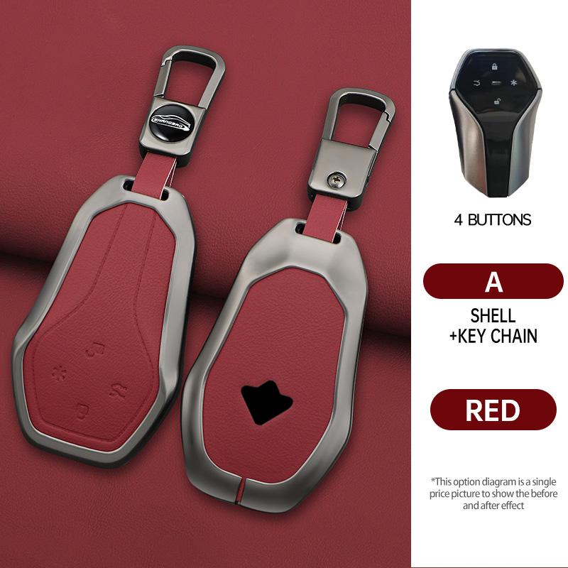 For Gac Aion Hyper Gt Ht Car Key Case Remote Protection Cover Bag Shell Keychain Ring Holder Fob Accessories