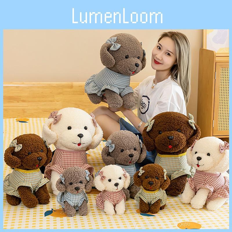 Adorable Teddy Dog With Dress Plush Toy Animal Stuffed Doll Kids Decoration Gift