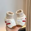 Color Block Non-Slip Baby Shoes & Socks for 0-1 Year Olds - Warm, Soft Sole Sports Style for Boys & Girls