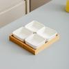 Ceramic Divided Snack & Tea Plate