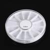 6Pcs/Set 12 Compartments Nail Art Decoration Gem Rhinestone Empty Wheel Box Storage Container