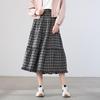 Betu Women's Retro Plaid A-Line Skirt