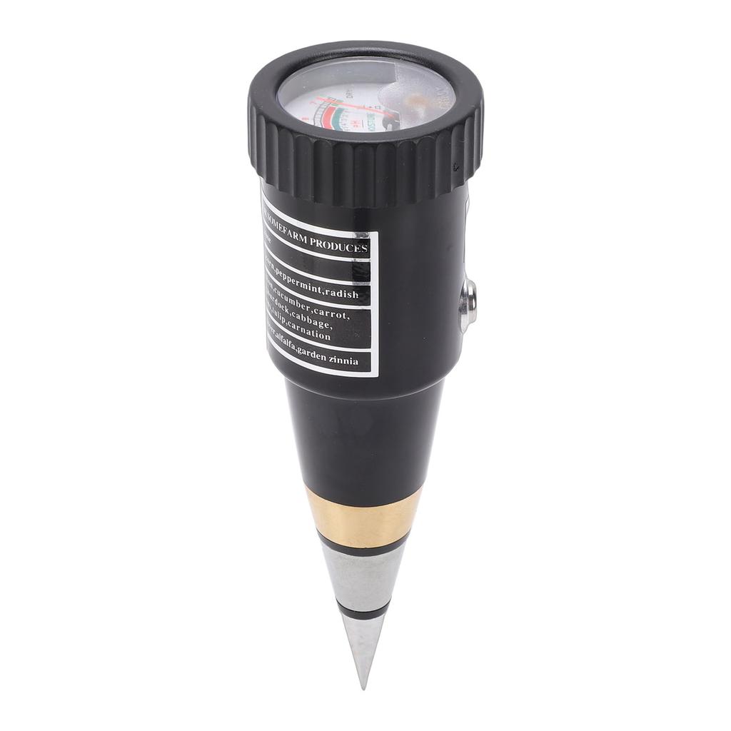 2 in 1 Cone PH Soil Tester Stainless Steel PH Humidity Soil Meter for Garden Farm Lawn Care
