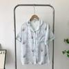 Japanese Cute Mikko Pajamas Women's Summer Artificial Silk Short Sleeve Summer Thin Sweet Silk Homewear