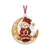 Christmas 2D Acrylic Hanging Ornament Cute Holiday Decoration for Kids