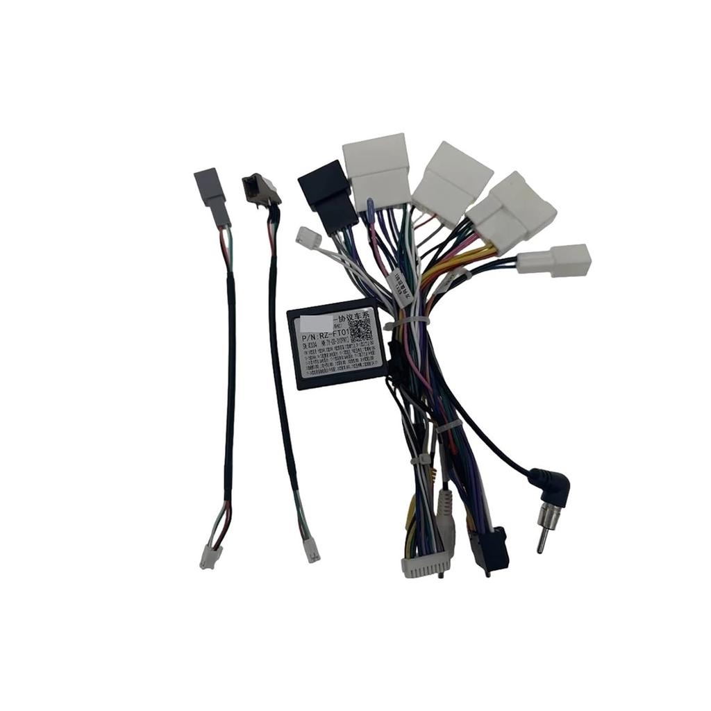 Car Radio Cable 16pin Android Wire Harness Power Adapter for 2023 Compatible for Toyota Senna/Camry/RAV4 /Highlander with Canbus(with CANBUS FZ 52)
