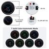 Black 85mm GPS Speedometer 80MPH Waterproof 6 Gauge Kit Fit Car Boat Marine Gasolines Vehicle Tachometer Water Temp Fuel Gauges