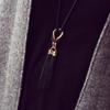 New Korean Version Simple Fashionable Versatile Tassel Long Necklace for Women's Sweater Chain Accessories Creative Gifts