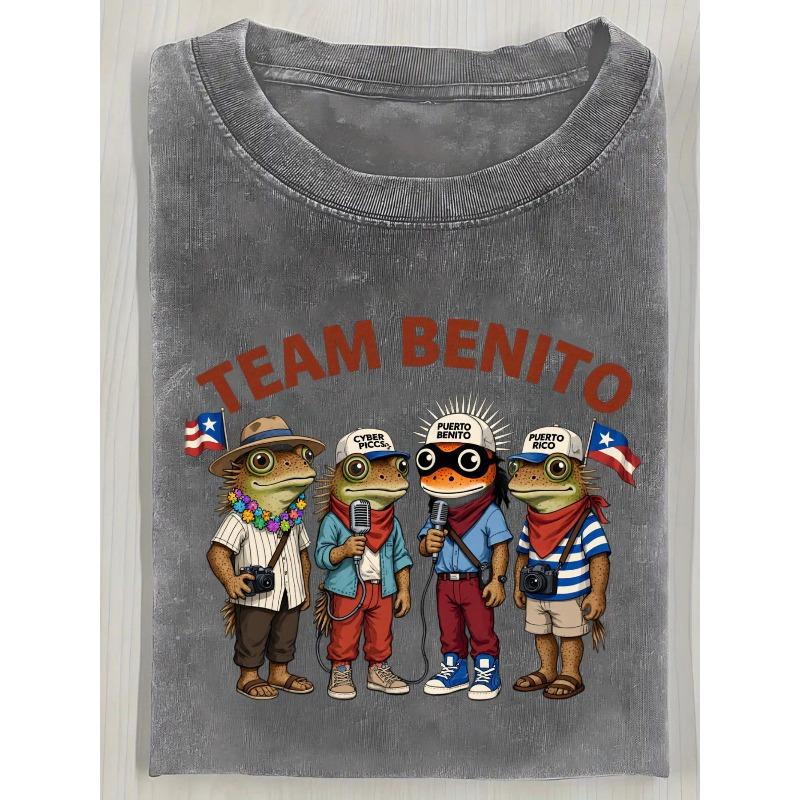 

European sizes Men s T-Shirt, High-quality Batik Cotton Vintage Fashion Brand T-shirts, Suitable for Casual Attire, Puerto Rico S серый