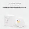 Silicone Duck Night Light USB Rechargeable Soft Touch Table Lamp with Timer and Tap Control Suitable for Bedroom Nursery and Kids Room