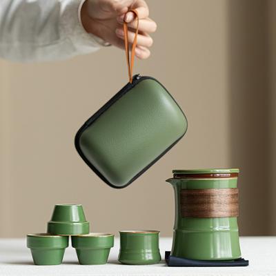 Gaosheng Ceļojumu Kung Fu Tējas Krūzīšu Tējas Komplekts Augstas klases Biznesa Pieminņas Dāvanu Kastīte Vadītājiem