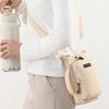 Portable Water Bottle Bag with Adjustable Shoulder Strap Water Bottle Sleeve for Walking Hiking Camping Gym Insulated Protective