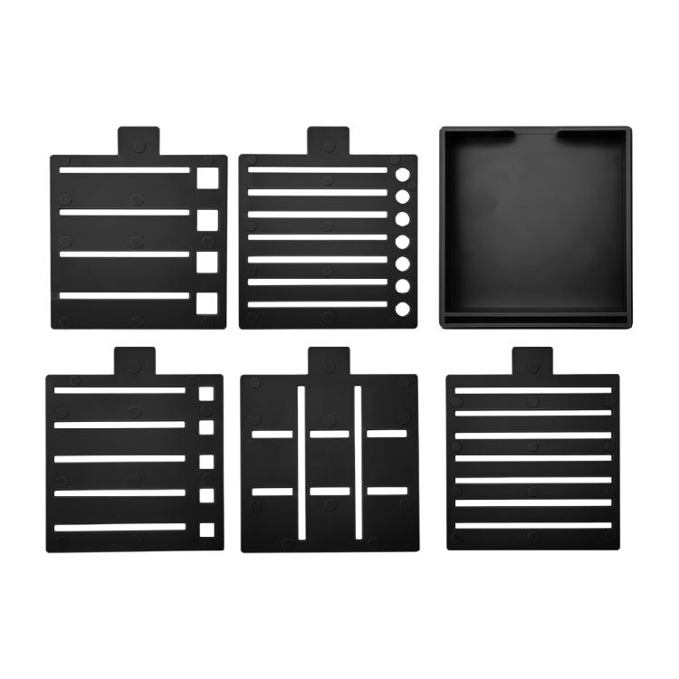 

Multifunctional Stencil Organizers Sticky Note Stencil Set For Sticky Note Comes With Base Templates Daily Management чорний
