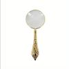 1pc/2pcs 5X Metal Handheld Magnifier Exquisite Carved Delicate Pattern for Reading Compact Retro Design with Vintage Charm