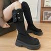 Fashion Versatile Comfortable Platform Women's High Boots Autumn and Winter New Two Wear Beautiful Over-the-Knee Boots Women