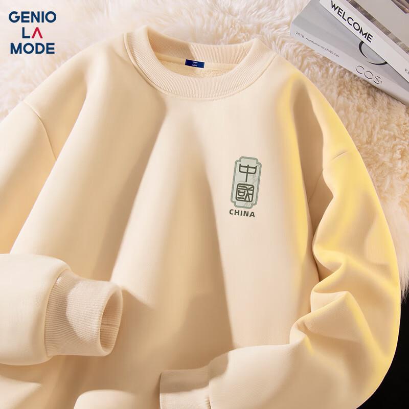 

GENIOLAMODE Men s Fleece Lined Winter Sweatshirt 2XL