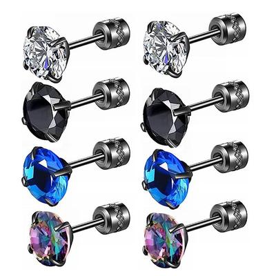 Temperament Simple Multi-ear Holes Men and Women Anti-allergy Ear Bone Small Hundred with Earrings