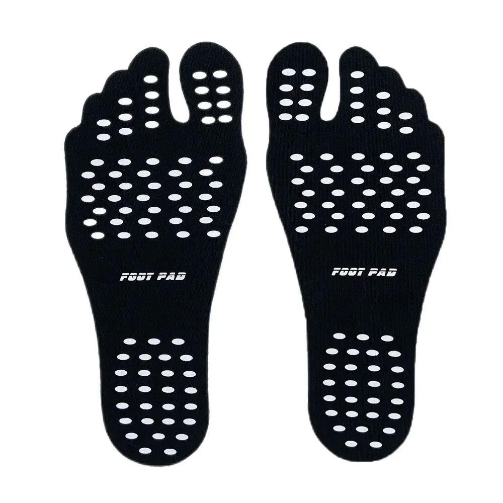 Rutschfeste Silikon-Klebe-Einlegesohlen Barfuß-Griffflächen Anti-Rutsch Unsichtbare Schuheinlagen Aufkleber für Strandsandalen Fußpflaster
