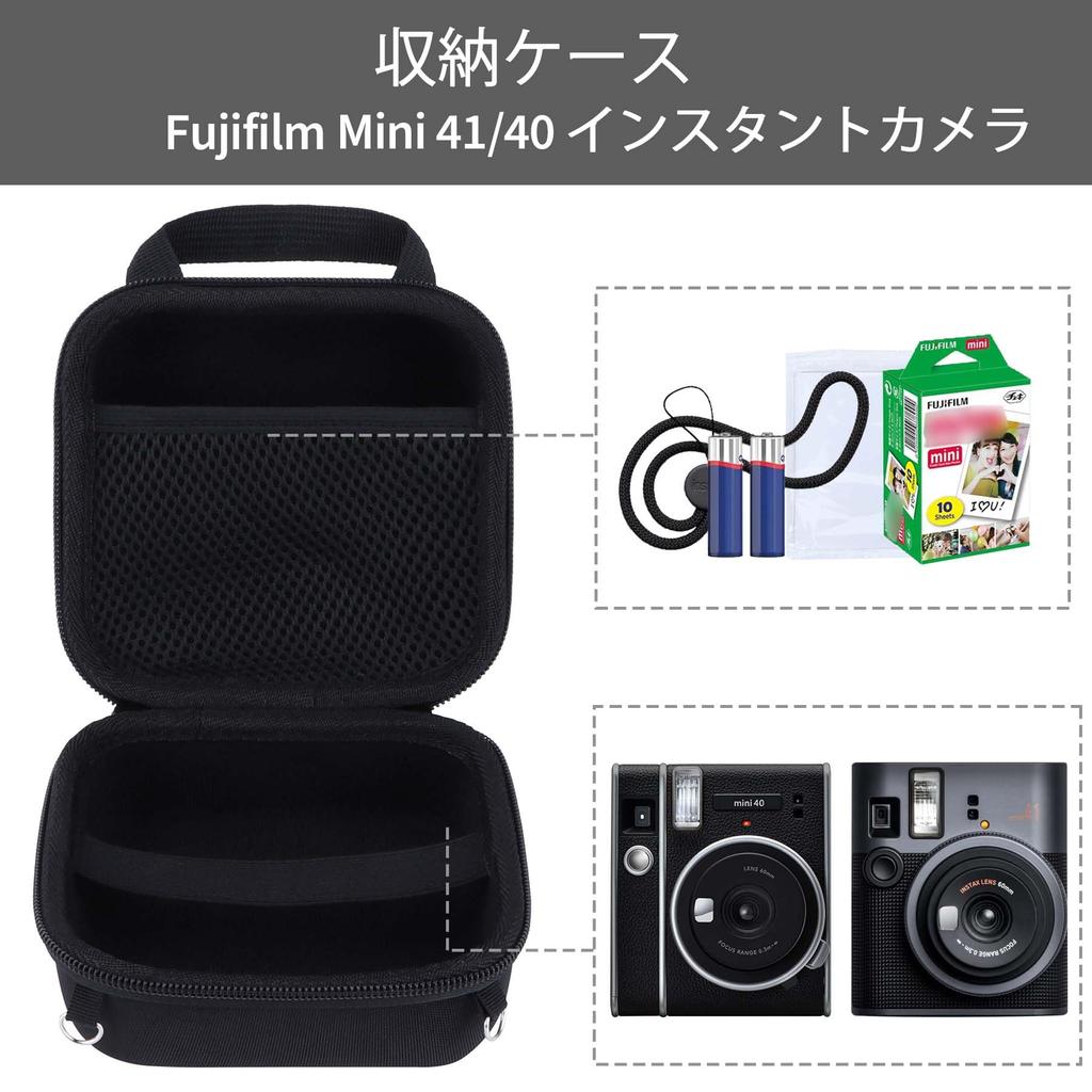 Fujifilm Instax Mini 41/40 Instant Camera Compatible with Lebakort Storage Case