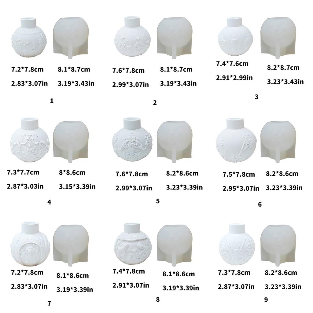Modische, stabile Silikonform, tragbares Zubehör für kugelförmige Kerzenhalter, einfach zu verwenden, mehrere Größen, für den täglichen Gebrauch.