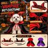 Pet Halloween Costume Cape for Small To Medium Dogs and Cats, Reversible Black and Red with Purple Option