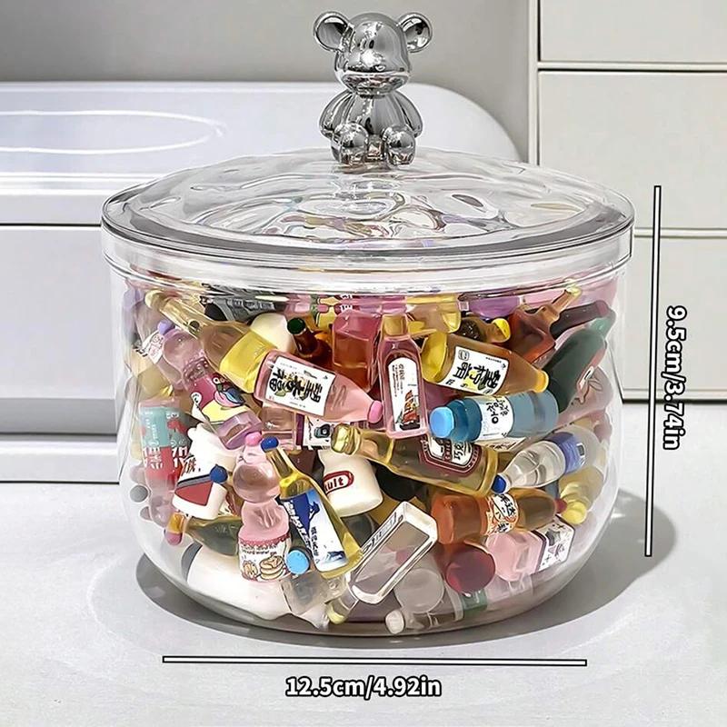 1PCS Storage Jars With Lids Sealed Food Storage Boxes Plastic Sealed Storage Jars Candy Storage Boxes Kitchen Storage Boxes