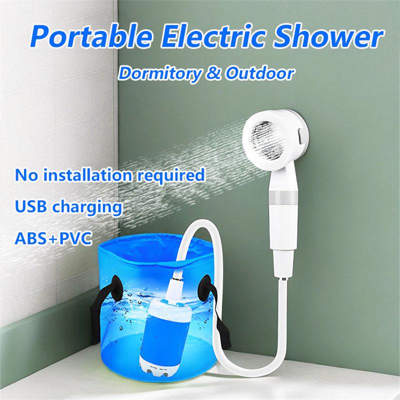 Portable Shower  Indoor and Outdoor Bathing Wonders USB Rechargeable Water Pump  Bathing Wonder  for Dormitory
