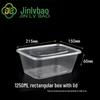 Disposable Rectangular Plastic Food Containers with Lids