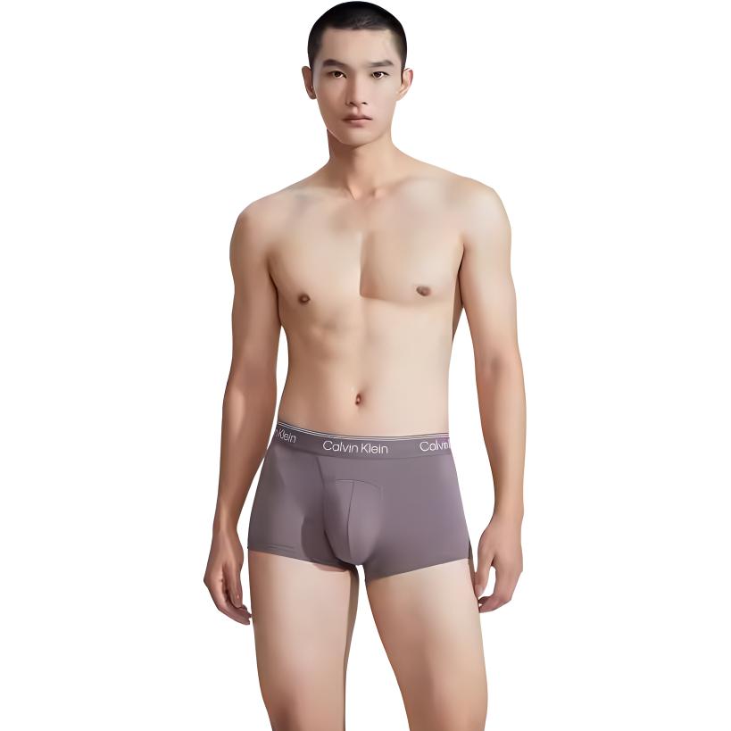Calvin Klein Comfortable Cool Solid Slim Fit Underwear Men Underwear Gray Pink NB3235-PFK