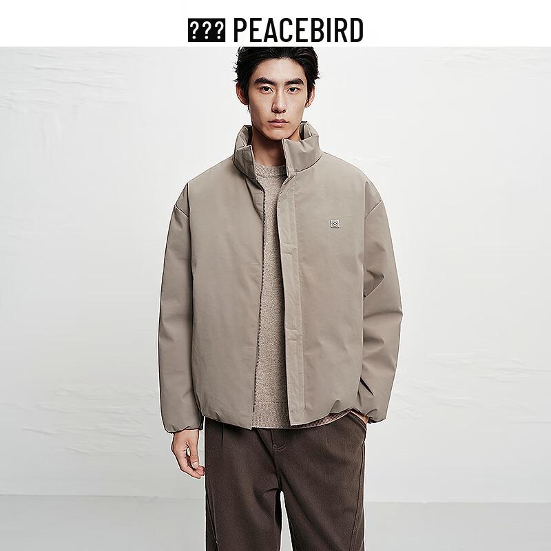 Peacebird Men s Stand-Collar Short Down Puffer Jacket S