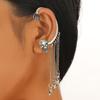 Unique Skull Tassels Earring Fashion Dangle Ear Cuff Comfortable Ear Jewelry Alloy Texture Suitable for Party Wear