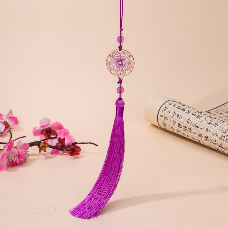 Full Bloom Round Moon Tassel DIY Handmade Hanfu Bag Pendant Cheongsam Ornament