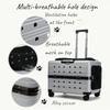 Large Capacity Dog Bag Transparent Portable Dog Backpack Multi Porous Design Suitcase for Dogs Accommodate 10KG Pet Products