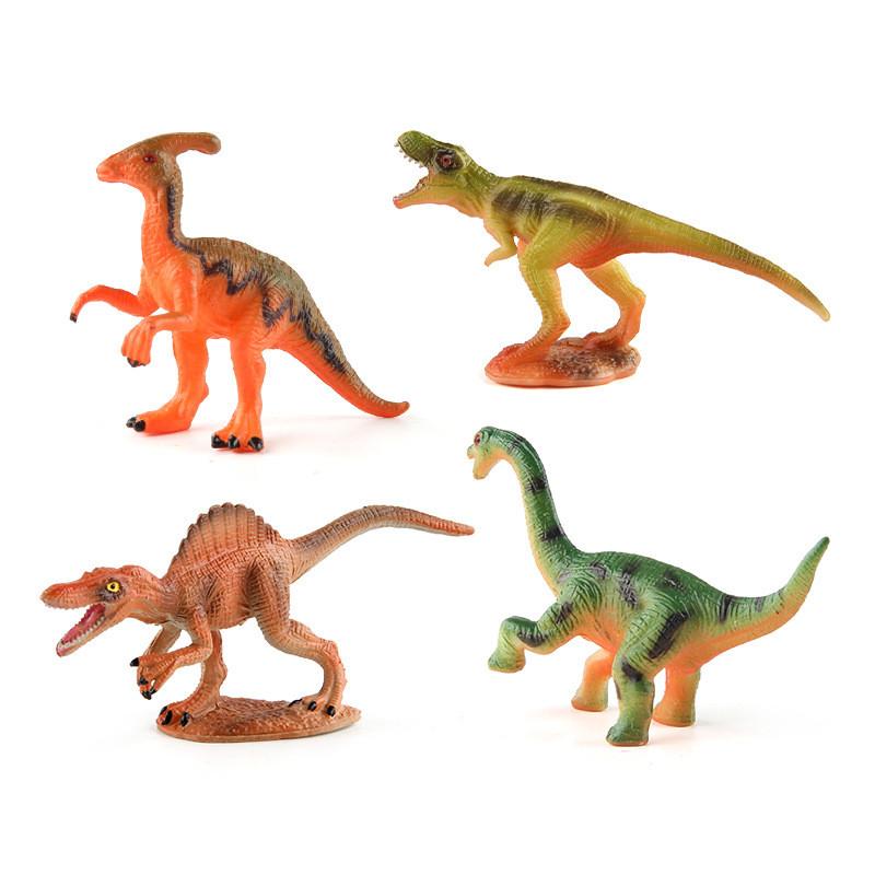 Vibrant And Detailed Pvc Dinosaur Figurine Set Including Tyrannosaurus Stegosaurus Velociraptor Pterosaur And Scythe Lizard