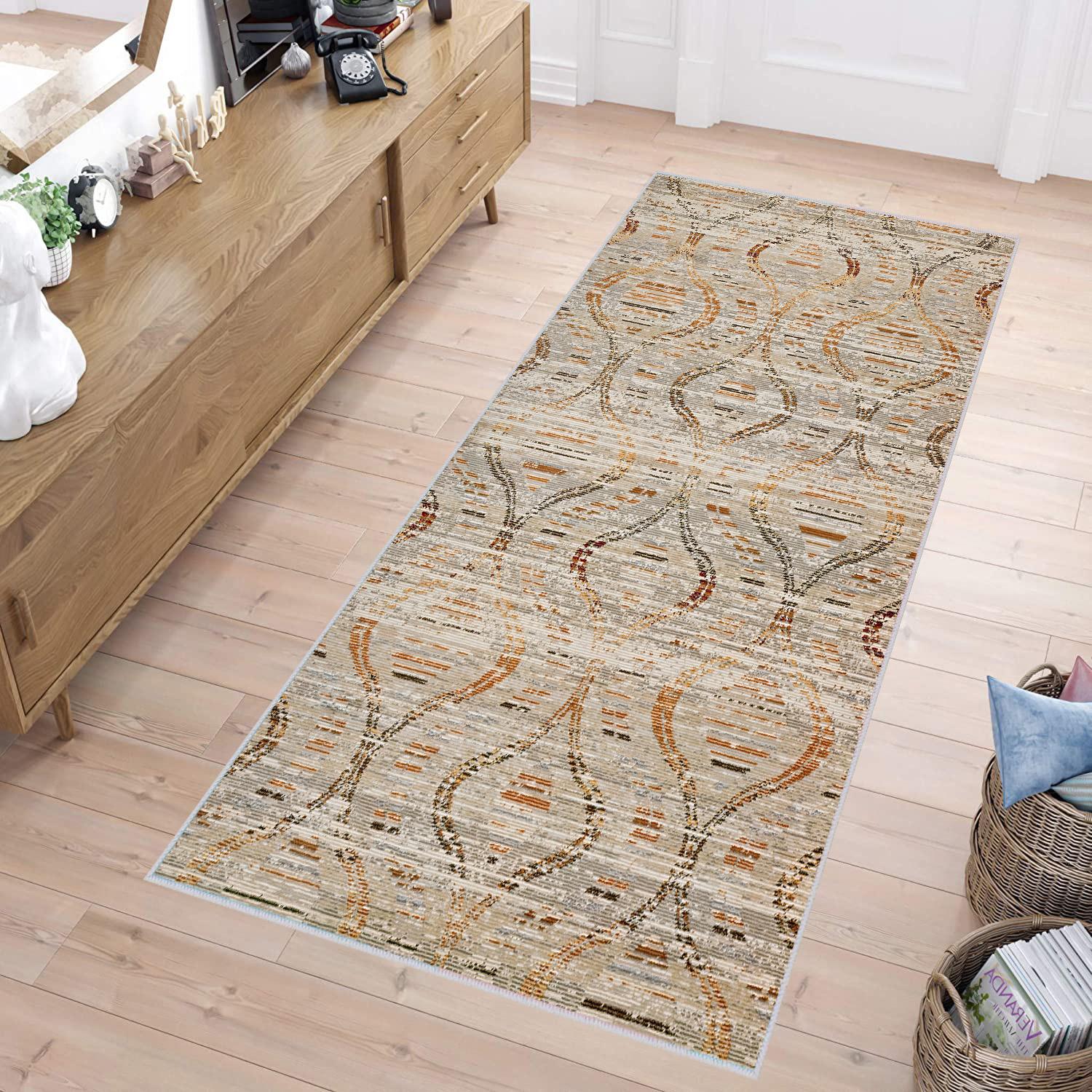 

Rovigo Home Моющийся ковер с набивным рисунком RVG1672 50 x 80 бежевый