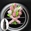 Car Air Freshener Tulip Automobile Perfume Diffuser Gypsophila Air Vent Automotive Fragrance Auto Interior Accessories