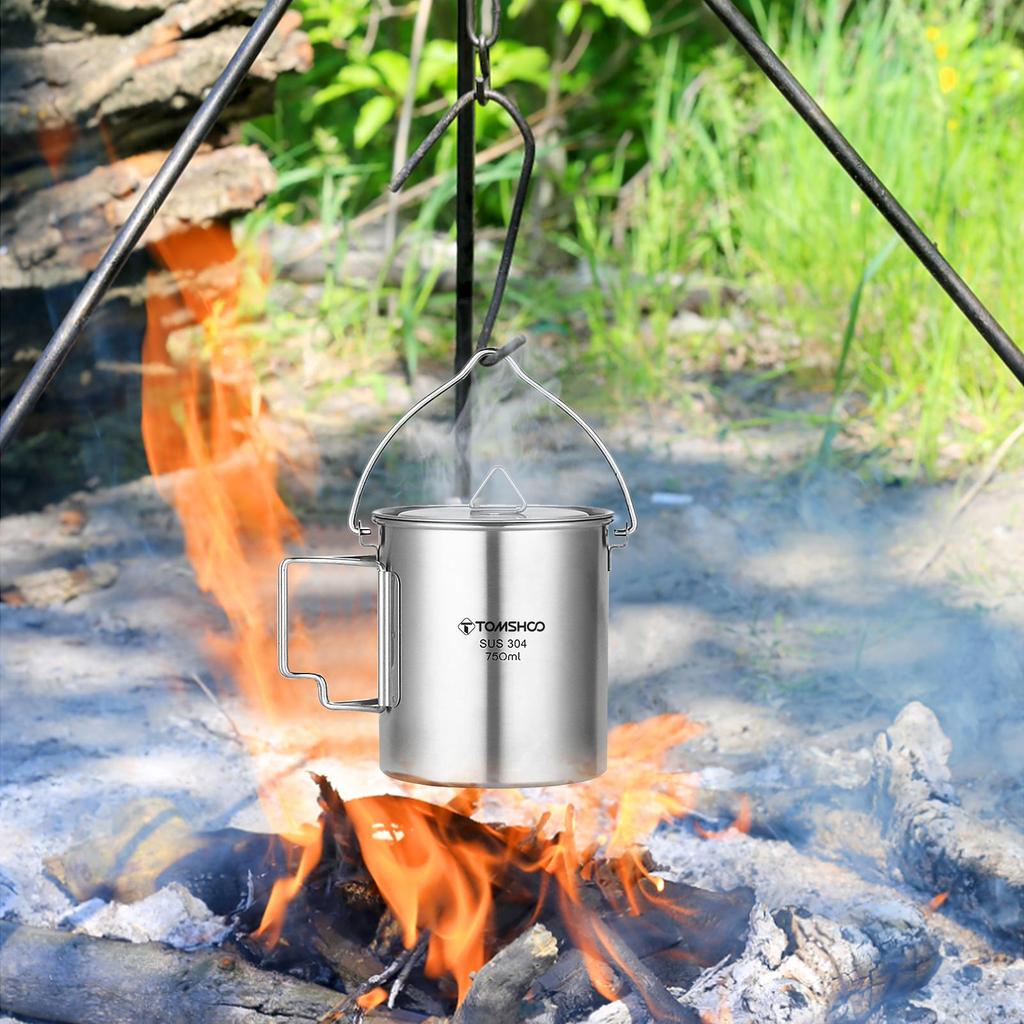 TOMSHOO Stainless Steel Water Bottle Leak Proof Sports Bottle