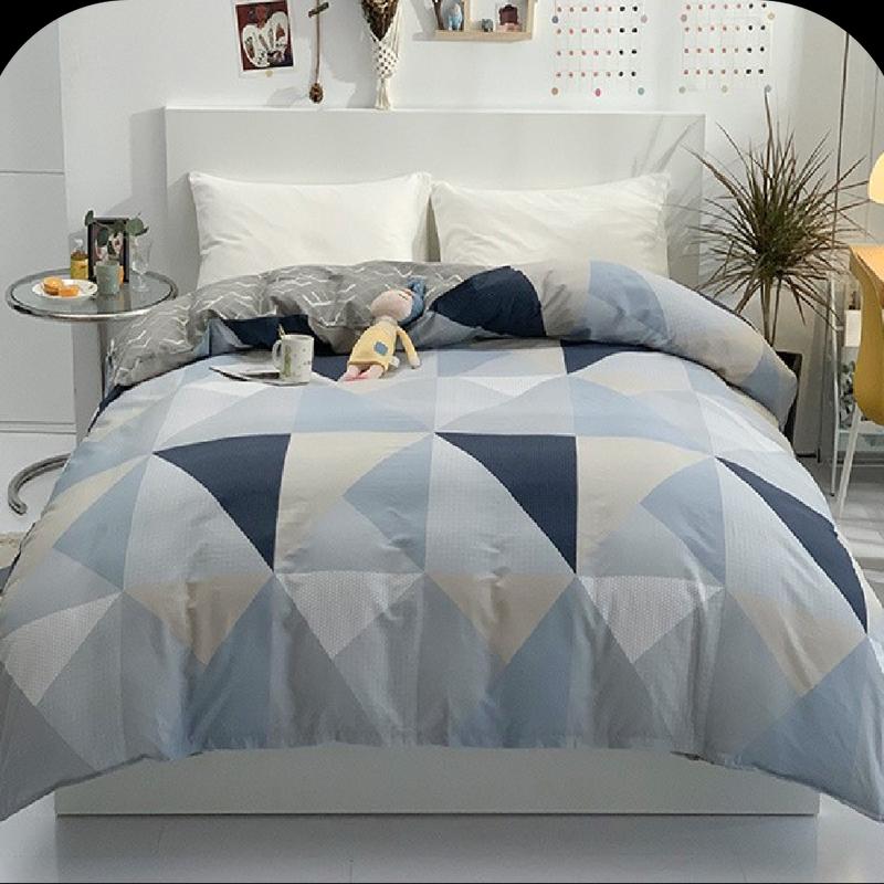 

Grace All-Cotton Colorful Triangle Printed Quilt