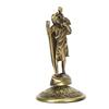 Jesus Statue Olive Colour 3.5in High Strong Alloy Stable Base Exquisite Details Jesus Figurine for Home Car Office