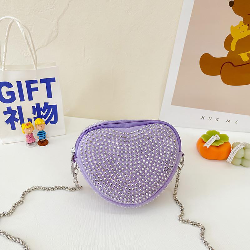 Fashionable Rhinestone Mini Shoulder Bag For Children Stylish Crossbody Purse With Breathable And Durable Materials